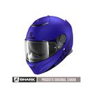 Capacete Para Moto Shark Spartan 1.2 Azul Fosco Tam 60