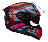Capacete Peels Icon Pro Tokio Oculos Solar Vinho Azul Brilho