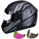 Capacete Peels Spike Maxi Preto Grafite Mais Viseiras Fume Camaleão Capacete Peels Spike Maxi Preto Grafite Mais Viseiras Fume Camaleão