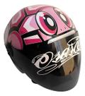 Capacete Personalizado Tartaruga Turtle Vr Osascorte Rosa