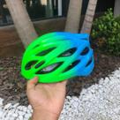 Capacete Profissional VEGO com LED Integrado (Ajustável) Azul/Verde