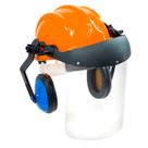 Capacete Proteção Com Abafador Completo Motosserra Roçadeira