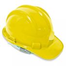 Capacete Proteção Com Carneira Amarelo - Plastcor