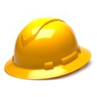 Capacete Pyramex Ridgeline Full Brim de 4 pontos com catraca amarela