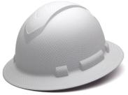 Capacete Pyramex Ridgeline Full Brim de 4 pontos com catraca branca