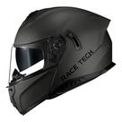 Capacete Race Tech Escamoteável Signal Titânio Fosco C/viseira Interna