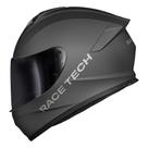 Capacete Race Tech Hit Monocolor Titanium Fosco Fechado