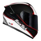 Capacete Race Tech Hit Plus Preto E Branco