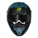Capacete race tech signal gear azul fosco Capacete race tech signal gear azul fosco