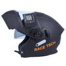Capacete Race Tech Signal Monocolor Matte Black Ecomomtável Articulado Masculino Ou Femino Original Forração Lavável 58 A 62