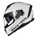 Capacete Race Tech Volt Monocolor Branco Brilhante
