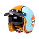Capacete Retro Unissex De Inverno Quente Três Quartos Para Motocicleta, Capacete Aberto Para Capacete Retro Unissex De Inverno Quente Três Quartos Para Motocicleta, Capacete Aberto Para