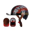 Capacete Retro Vintage Aberto Para Adultos, Ideal Para Verão, Motocicleta E Motocross, Para Homens,