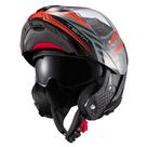 Capacete Robocop Articulado Texx Kratos Nomade Vermelho Moto