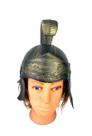 Capacete Romano Soldado Gladiador Medieval Dourado 60cm