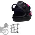 Capacete San Marino Femme Preto Rosa Automático Fechado Mais Redinha Extra Capacete San Marino Femme Preto Rosa Automático Fechado Mais Redinha Extra