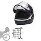 Capacete San Marino Grafic Branco Automático Fechado Mais Redinha Extra