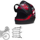 Capacete San Marino Grafic Vermelho Automático Fechado Mais Redinha Extra