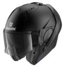 Capacete Shark Evo Es Blank Mat Kma Preto Fosco Articulado
