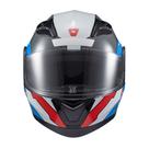Capacete Texx Escamot Gladiator V3 Reisen Azul Verm Branc 60