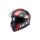 Capacete texx fecha kaiman track verm pret cinz fosc 56