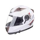 Capacete Texx Gladiator Articulado Branco Tamanho:60Cor:Branco