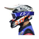 Capacete Unissex Para Motocicleta Off-Road ORZ-F16 Para Ciclismo De Montanha E Karting Em Todas as