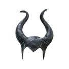 Capacete Uranshin Halloween Maleficent Horns Black Latex