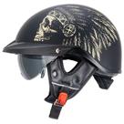 Capacete VCOROS VHF04 Half Face DOT aprovado com viseira M