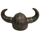 Capacete Viking Dourado Fantasia Chifre Nórdico Cosplay
