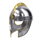 Capacete Viking Wolf NauticalMart em Aço e Latão, Feito à Mão