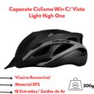 Capacete Win Bike Ciclismo C/ Vista Ligh e Viseira- High One