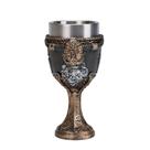 Capacete Wine Goblet Viking Resina 3D em Aço Inoxidável 315g