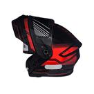 Capacete X Troy MSV GTR Articulado Preto e Vermelho com Óculos Interno