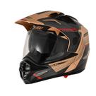 Capacete X11 Crossover Desert Óculos Moto Off Road Big Trail