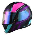 Capacete X11 Revo Pro Eleven Roxo Aqua Brilho Capacete X11 Revo Pro Eleven Roxo Aqua Brilho
