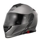 Capacete X11 Turner Solids Prata Metalico Escamoteavel 62