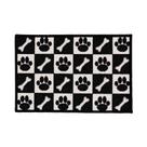 Capacho Antiderrapante Clean 29 Preto Branco 0,40x0,60m