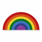 Capacho Arco-Íris LGBT 80x40 cm