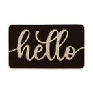 Capacho Artoid Mode Black Hello Halloween 43x74cm Interior e Exterior