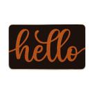 Capacho Artoid Mode Preto e Laranja Hello Halloween 43 x 74 cm