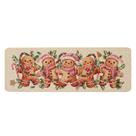 Capacho Baccessor Pink Candy Gingerbread Man Christmas 43x120cm