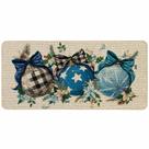 Capacho Baccessor Winter Christmas Blue Xmas Ball 43x91cm