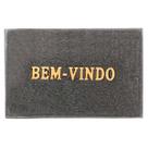 Capacho bem-vindo 38 cm x 58 cm poliester - bege