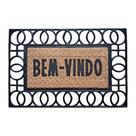 Capacho Borracha Frame E Fibra De Coco 60x40cm