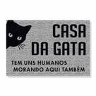 Capacho casa da gata cores:prata