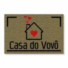 Capacho casa do vovô cores:bege