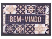 Capacho Com Borda Fenice Azulejo Pouguês 59X39Cm - Uzoo Capacho Com Borda Fenice Azulejo Pouguês 59X39Cm - Uzoo