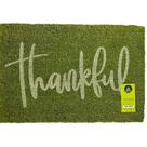 Capacho de Fibra de Coco Pvc Pintado Thankful Verde 40cm X 60cm Capacho de Fibra de Coco Pvc Pintado Thankful Verde 40cm X 60cm