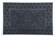 Capacho De Porta Borracha Dots Flor 60X40Cm - Uzoo